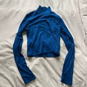 Aritzia Deep Blue Long Sleeve Turtleneck